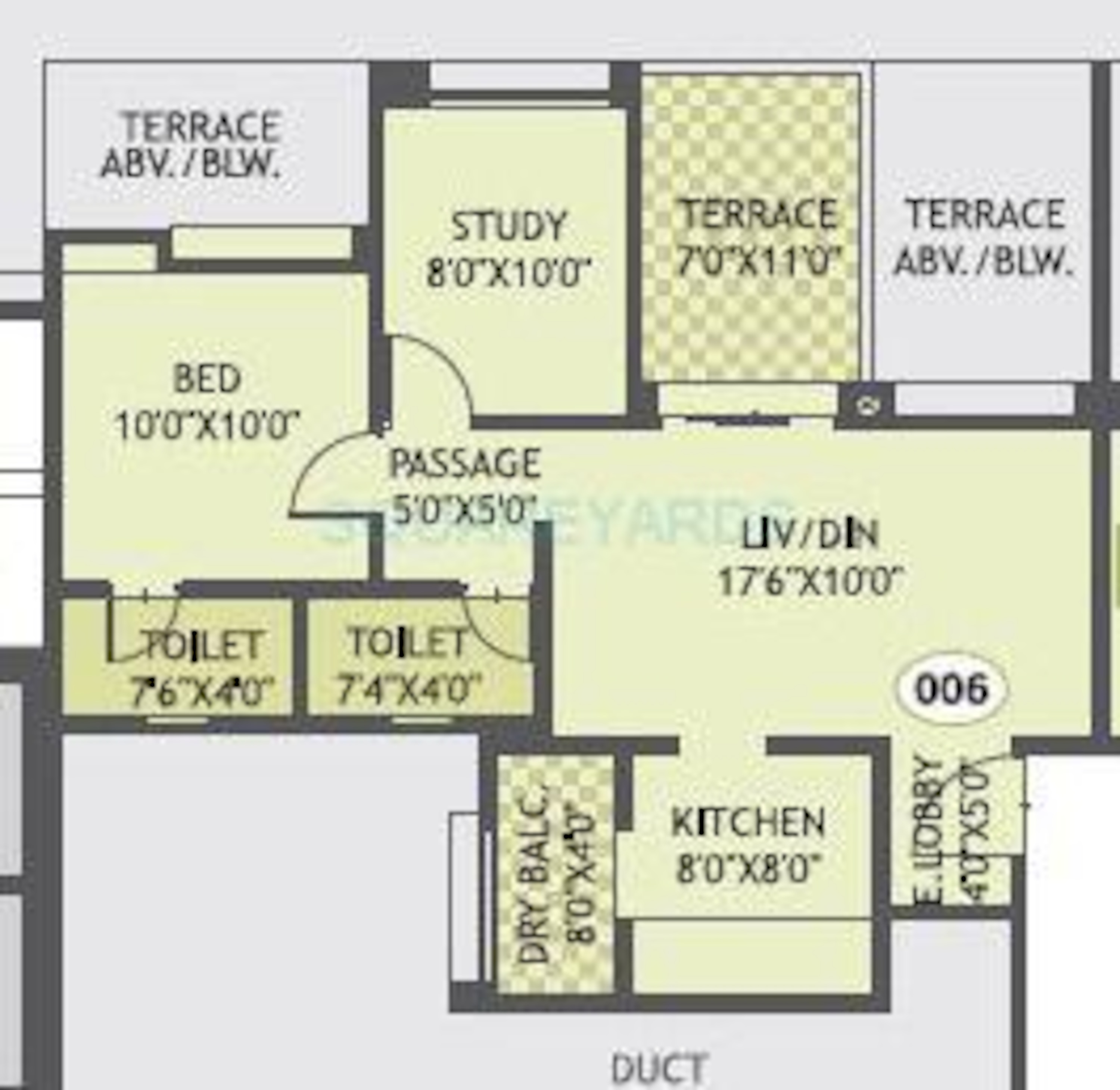 gurdian hill shire apartment 2bhk 840sqft 1