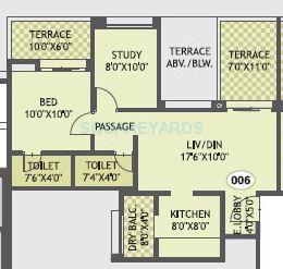 Other, guardian-hill-shire 2 Bedroom 917 Sq.Ft. Apartment In Wagholi Pune 7328971