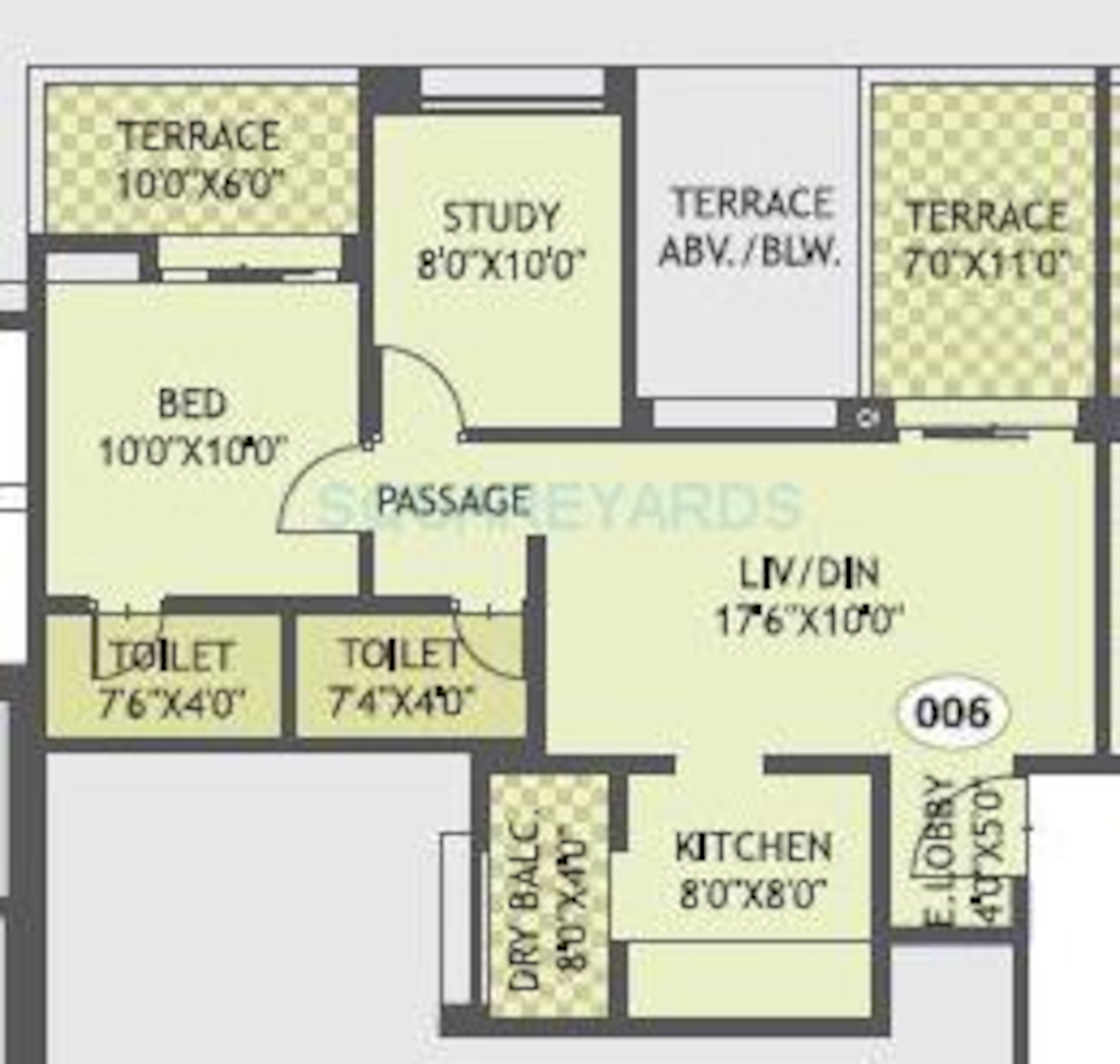 gurdian hill shire apartment 2bhk 917sqft 1