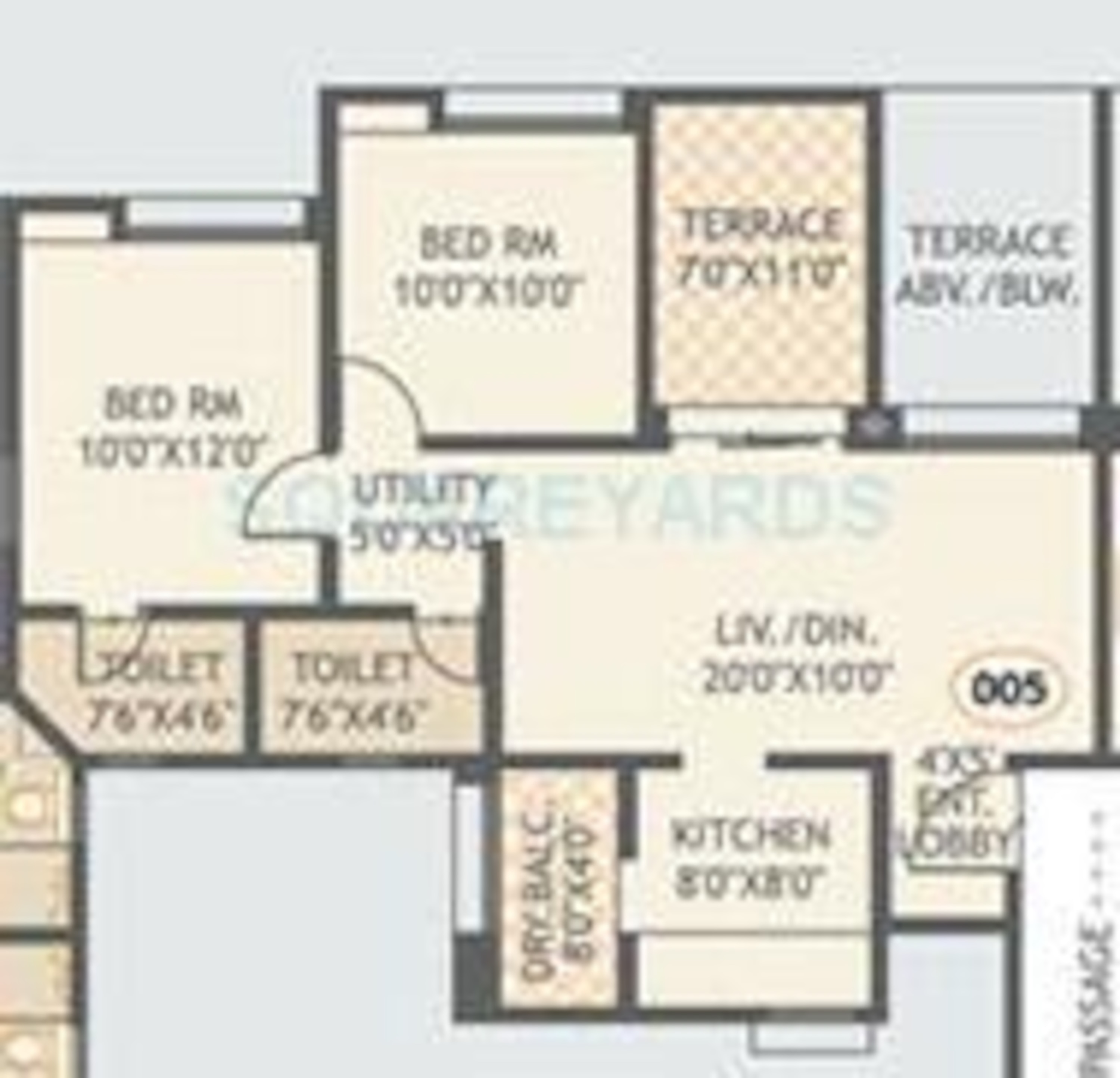 gurdian hill shire apartment 2bhk 932sqft 1