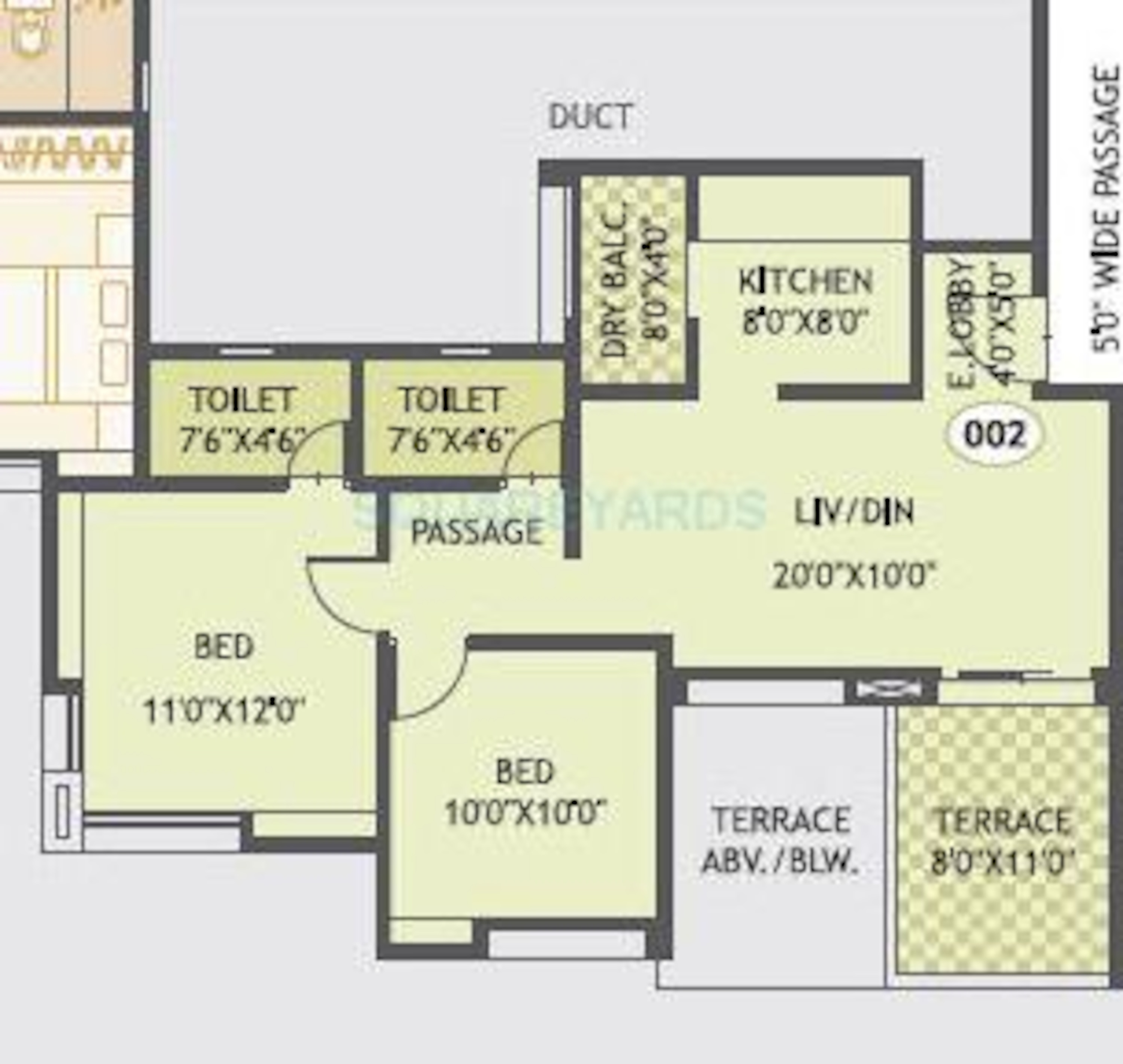 gurdian hill shire apartment 2bhk 985sqft 1