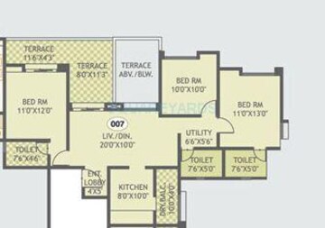  3 BHK Apartment at Guardian Hill Shire, Wagholi – for Sale