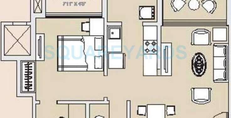 hubtown countrywoods apartment 1bhk 640sqft 10588