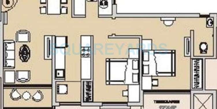 hubtown countrywoods apartment 2bhk 830sqft 10590