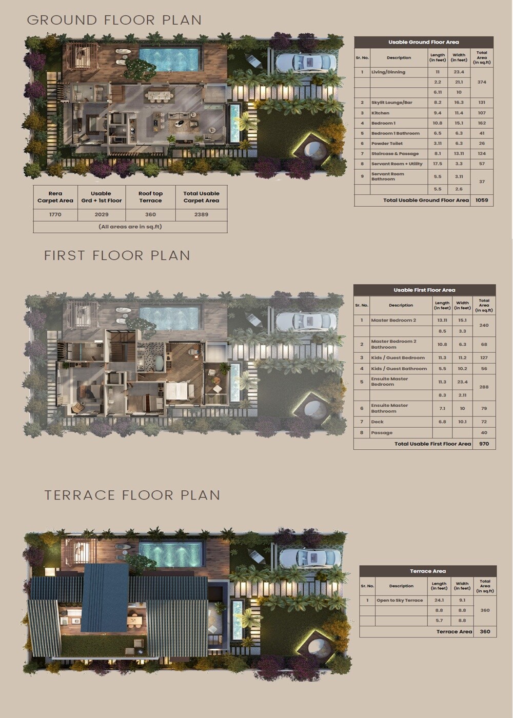 Floor plan of 4 BHK 1770 Sq. Ft. Apartment in Iraah Stellar 8, Pune