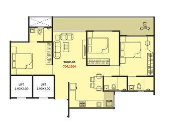  3 BHK Apartment at Jhamtani Ace Abode, Kiwale – for Rent