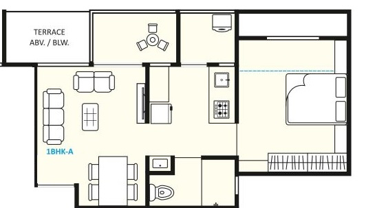 1 BHK 363 Sq. Ft. Apartment in Jhamtani Ace Aurum Phase III