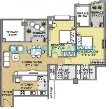  2 BHK Apartment at K Raheja Reserve, Mohammadwadi – for Sale