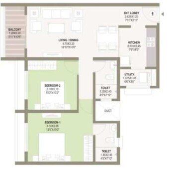  2 BHK Apartment at K Raheja Sterling, Mohammadwadi – for Sale