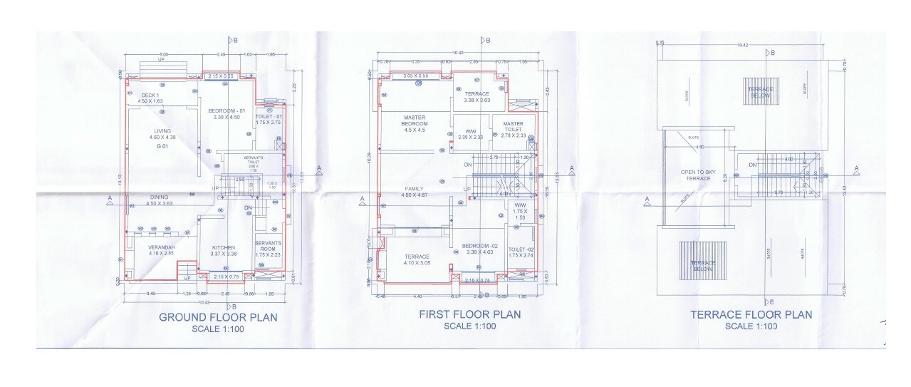 Floor plan of 3 BHK 1482 Sq. Ft. Villa in K Raheja Wisteria Viva, Pune