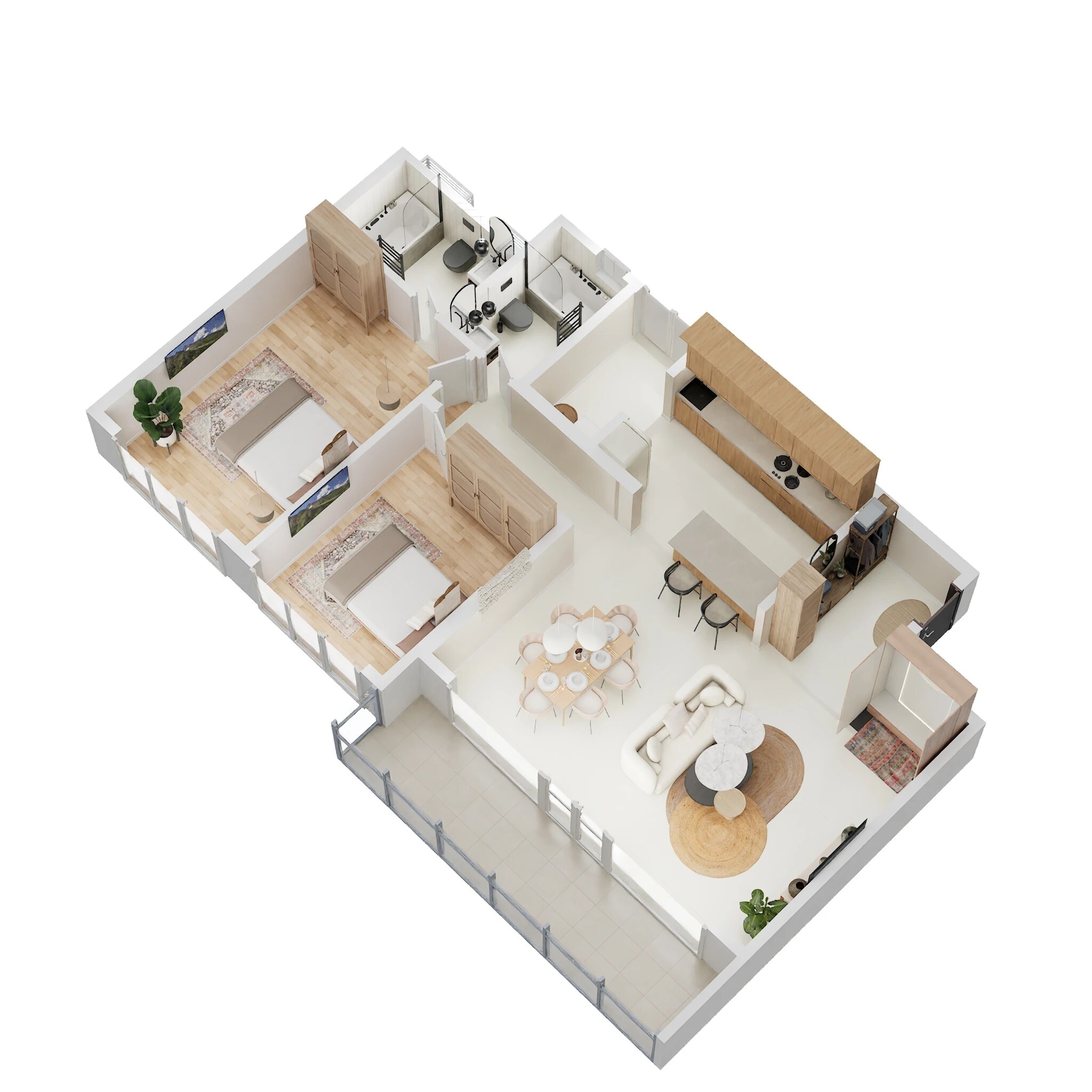 2 BHK 930 Sq. Ft. Apartment