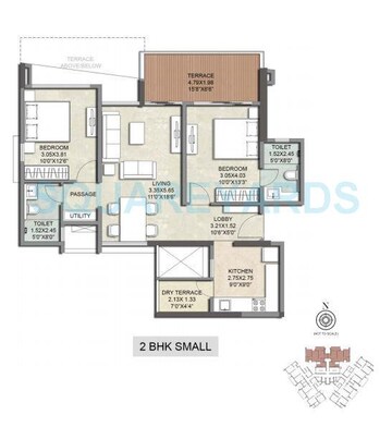 2 BHK Apartment at Kalpataru Crescendo, Wakad – for Sale