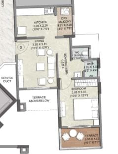 Other, kalpataru-serenity 1 Bedroom 500 Sq.Ft. Apartment In Manjari Pune 7689444