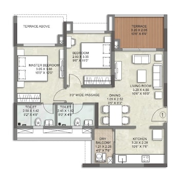  2 BHK Apartment at Kalpataru Serenity, Manjari – for Sale