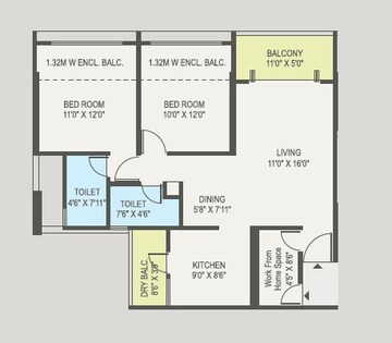  2 BHK Apartment at Kanchan Osian One and Only, Koregaon Park – for Sale