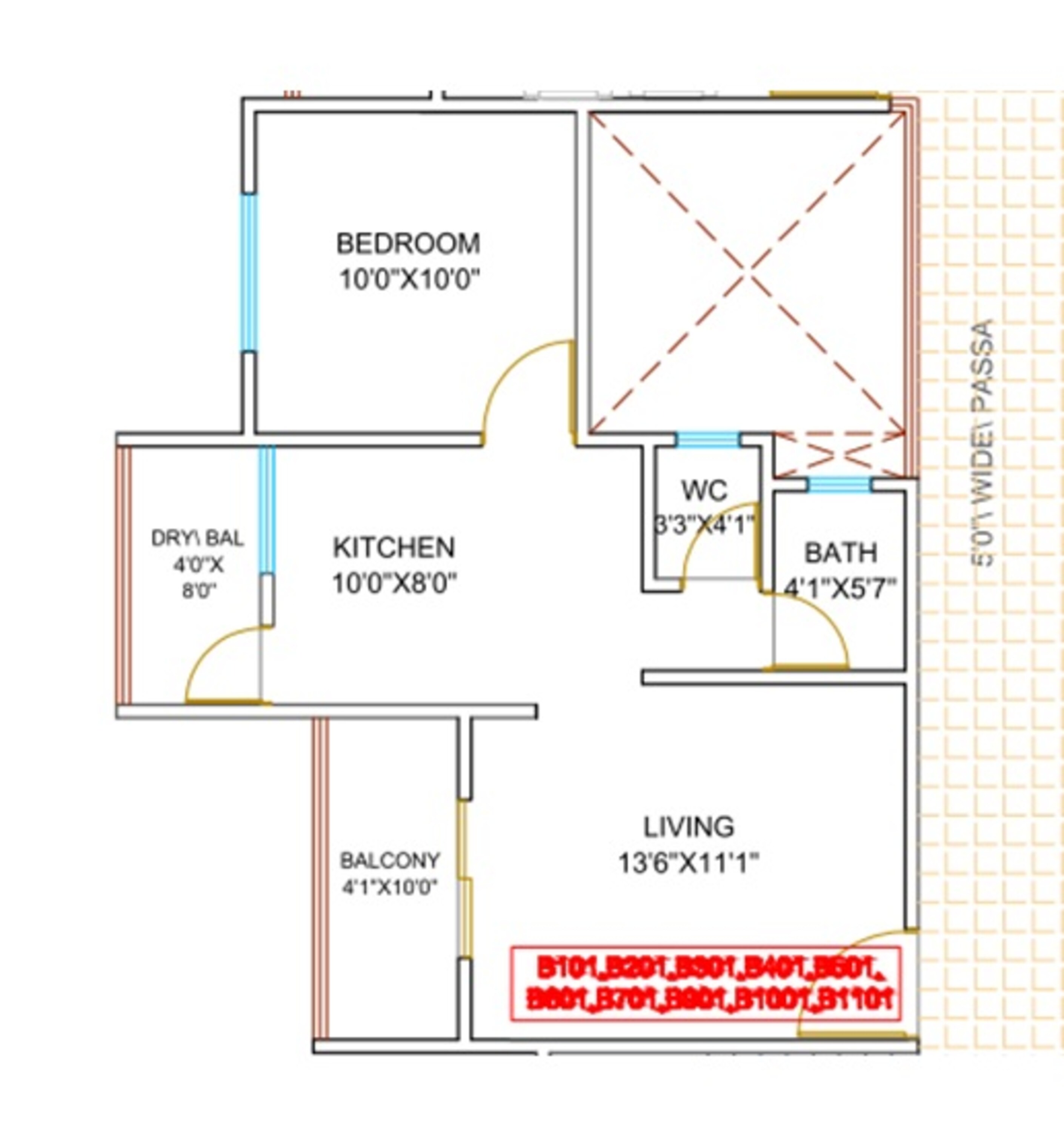 1 BHK 385 Sq. Ft. Apartment in Kesar Kingston