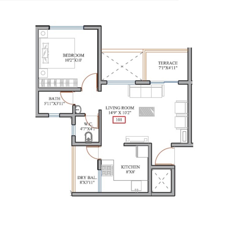 kesar valley phase ii apartment 1 bhk 356sqft 20235807125809