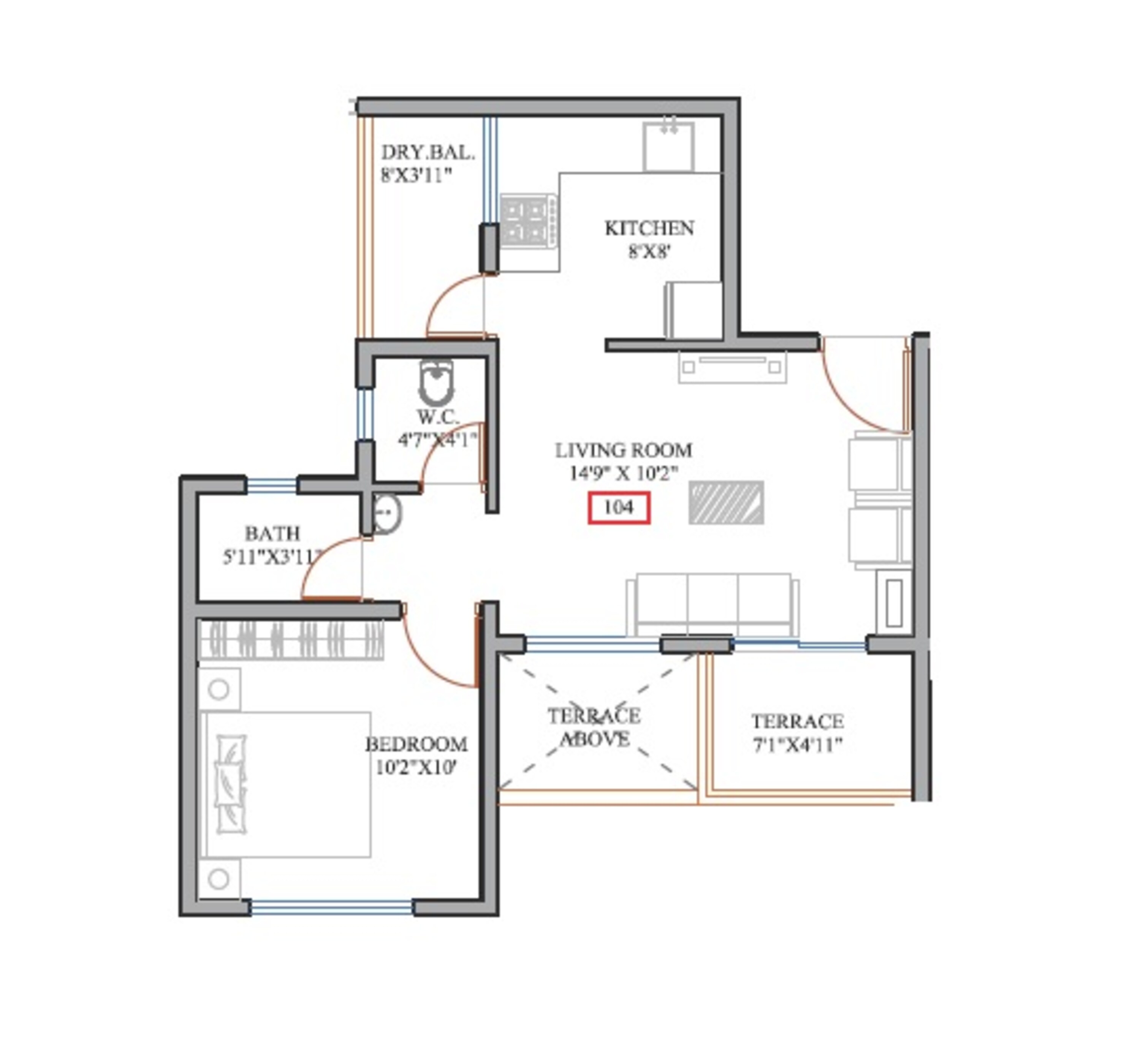 kesar valley phase ii apartment 1 bhk 371sqft 20235807125815