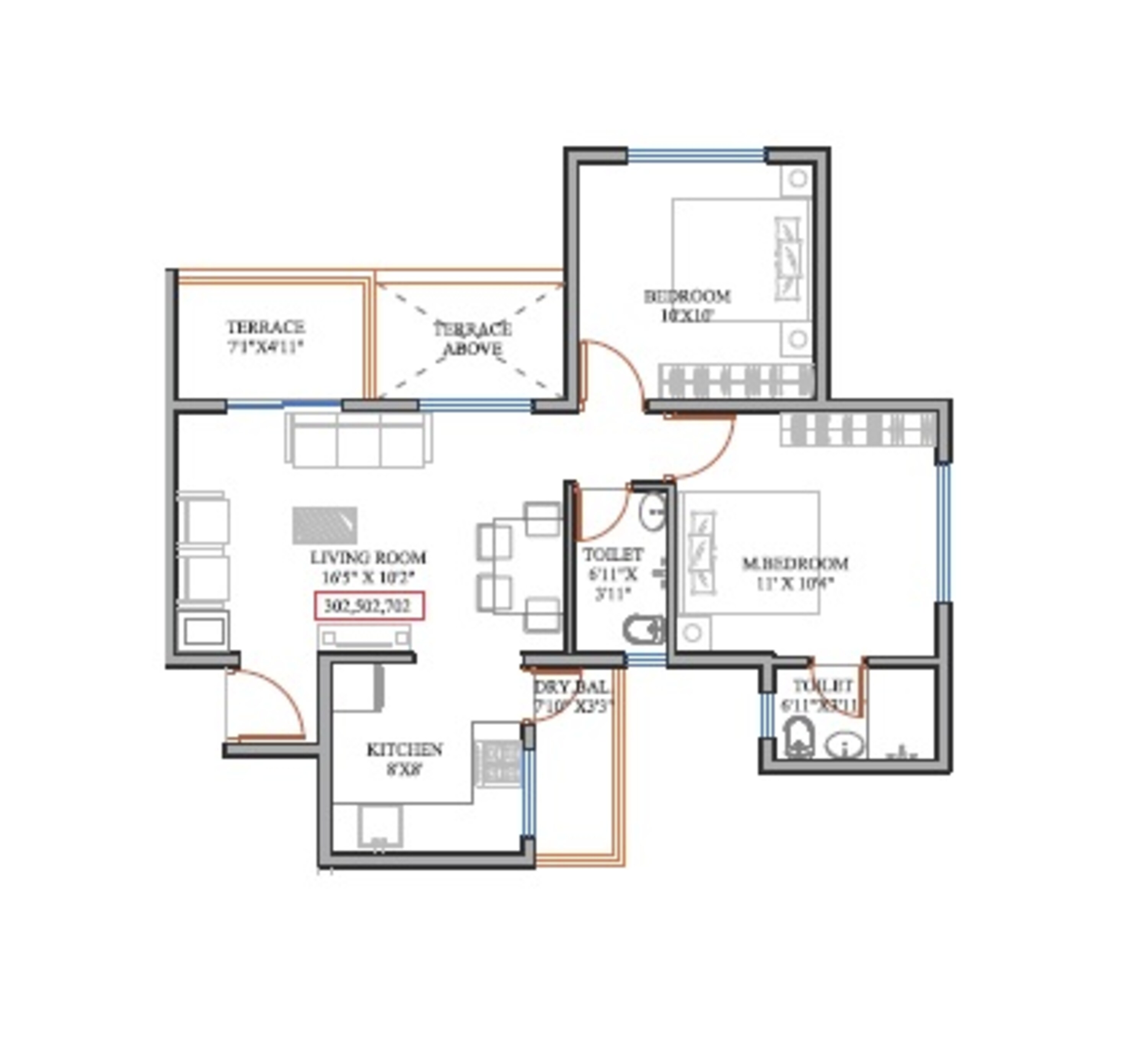 kesar valley phase ii apartment 2 bhk 495sqft 20235807125851