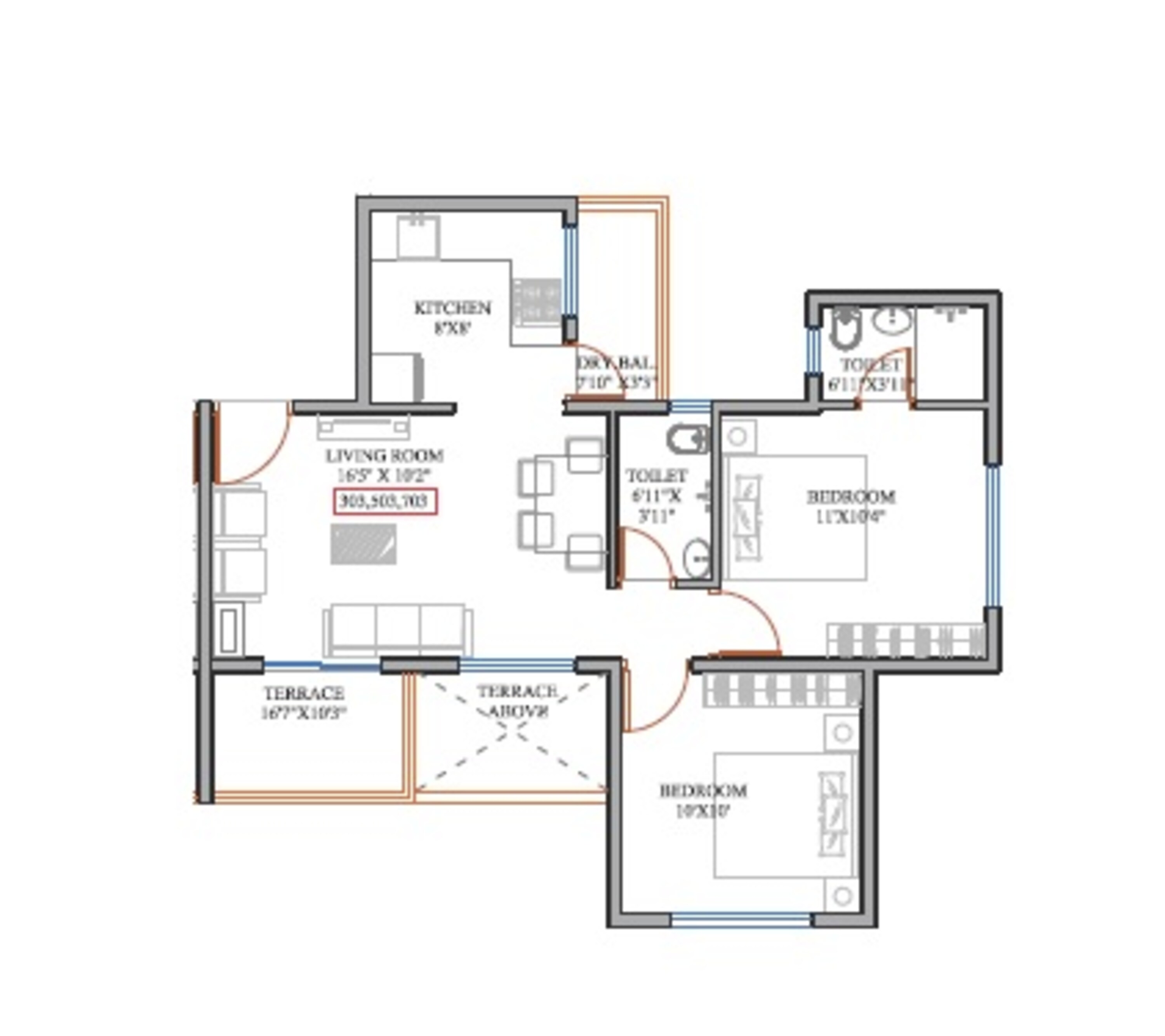 kesar valley phase ii apartment 2 bhk 510sqft 20235807125858