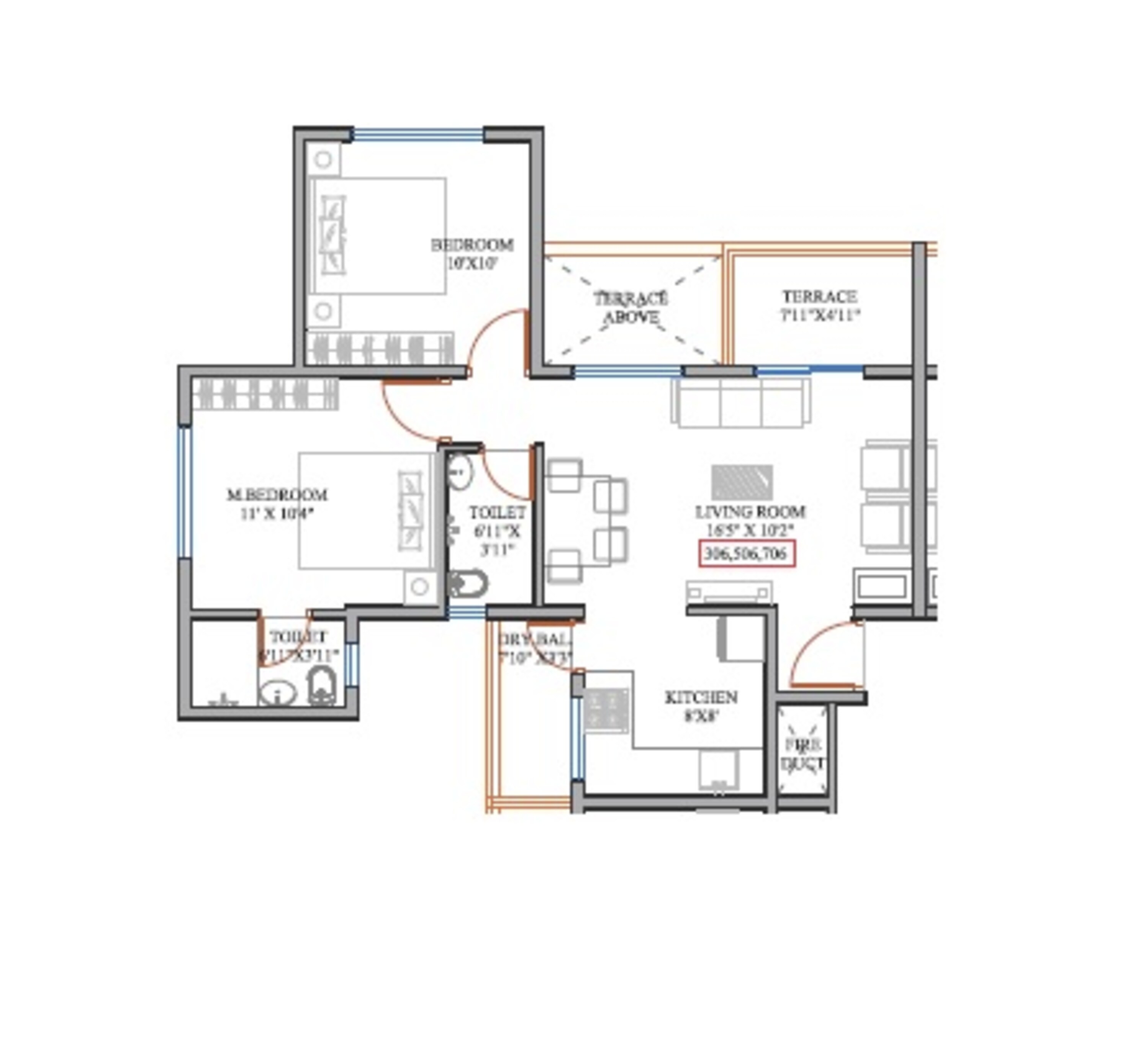 kesar valley phase ii apartment 2 bhk 541sqft 20235907125911