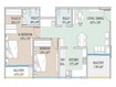 Kimaya One 2 BHK Layout