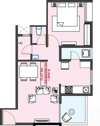 1 BHK 491 Sq. Ft. Apartment