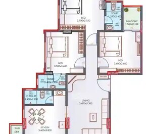 2 BHK 1502 Sq. Ft. Apartment in KLS Avaneesh