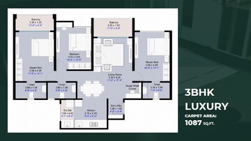  3 BHK Apartment at Kohinoor Central Park, Maan – for Sale