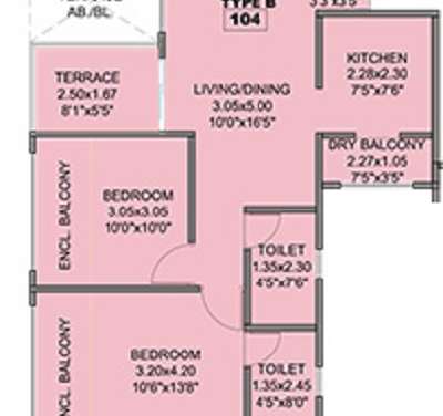 kohinoor coral phase 3 apartment 2 bhk 520sqft 20215120115112