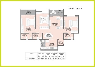  3 BHK Apartment at Kohinoor Famville, Hinjewadi – for Sale