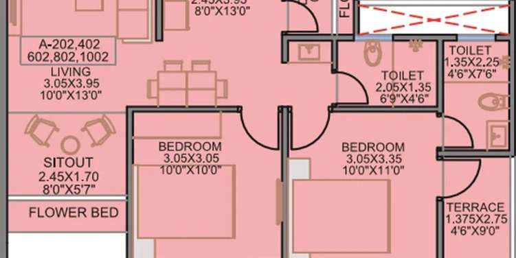 kohinoor jeeva apartment 2 bhk 684sqft 20211501151559