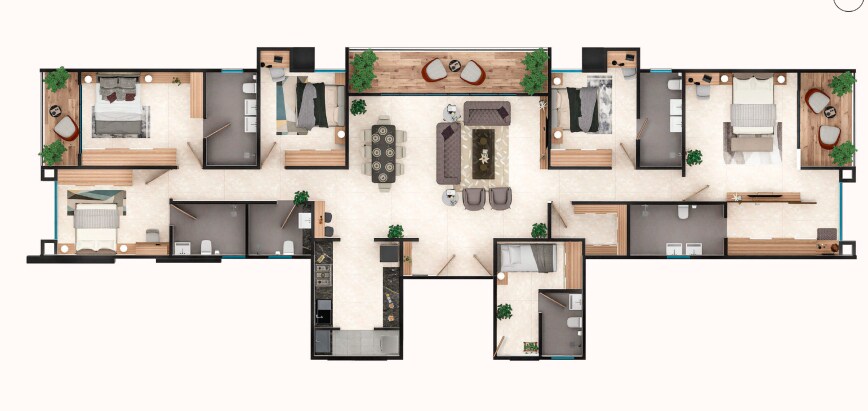 5 BHK 2345 Sq. Ft. Apartment