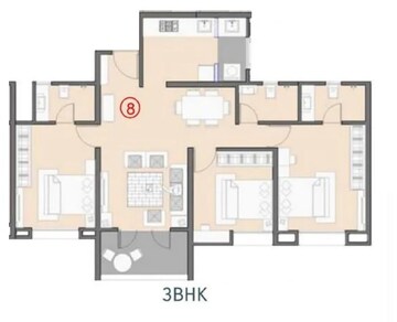  3 BHK Apartment at Kohinoor Riverdale, Kharadi – for Sale