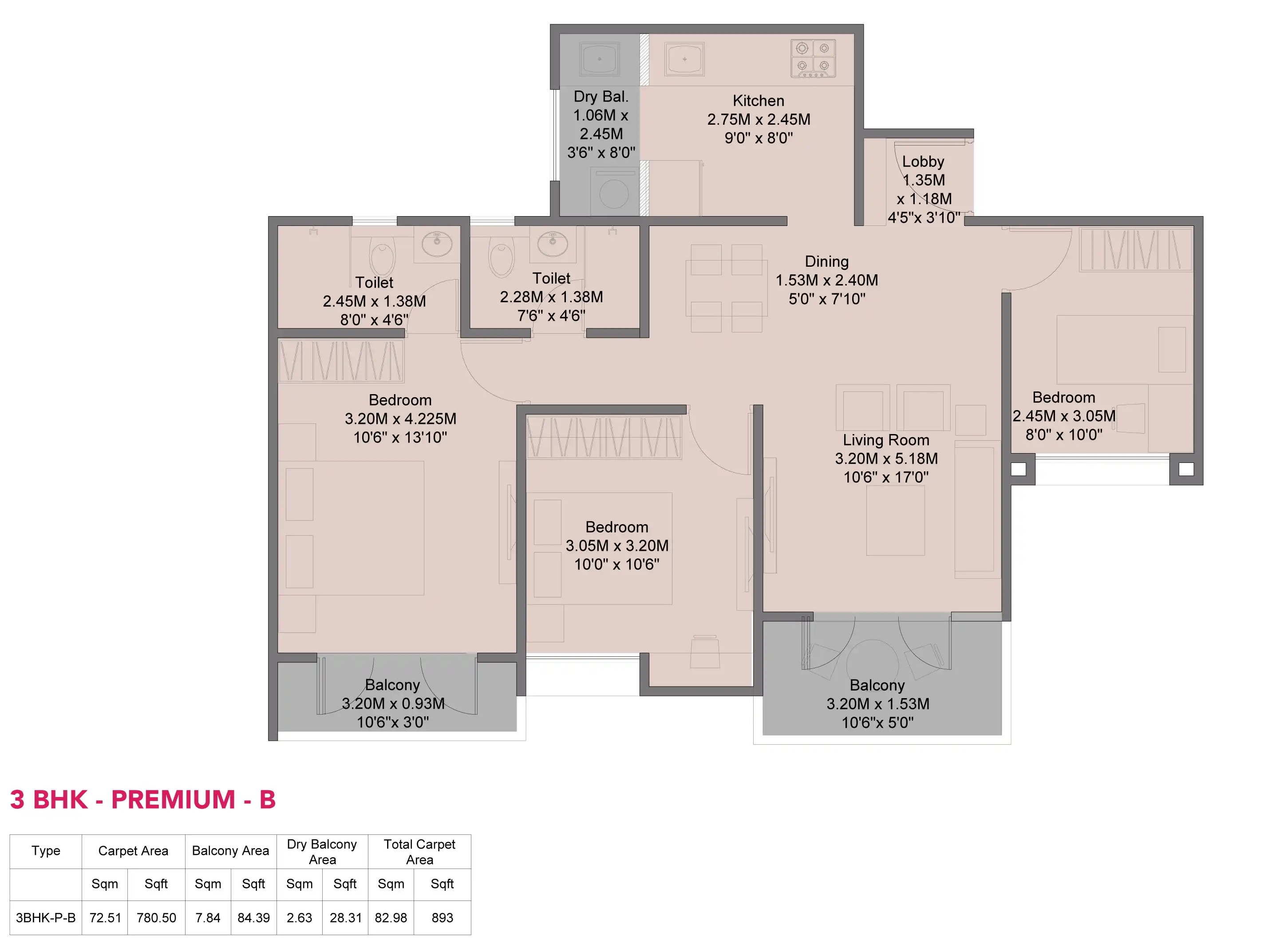 Kohinoor Sapphire Floor Plans - Tathawade, Pune