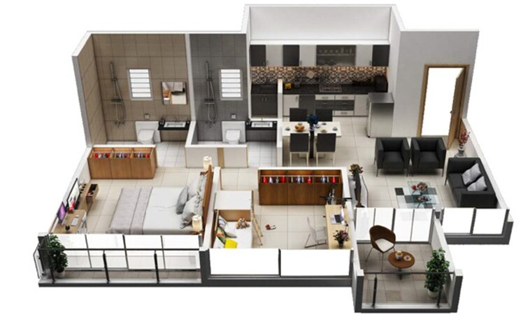 Other, kohinoor-tinsel-county 2 Bedroom 626 Sq.Ft. Apartment In Hinjewadi Pune 8827753