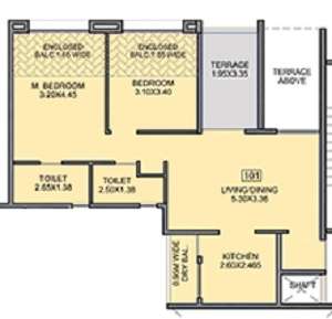 kohinoor tinsel town apartment 2 bhk 682sqft 20213705143700