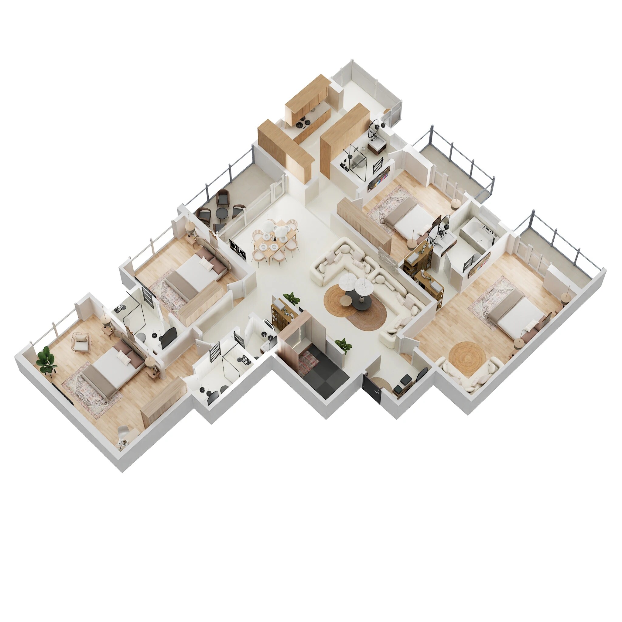 4 BHK 1961 Sq. Ft. Apartment