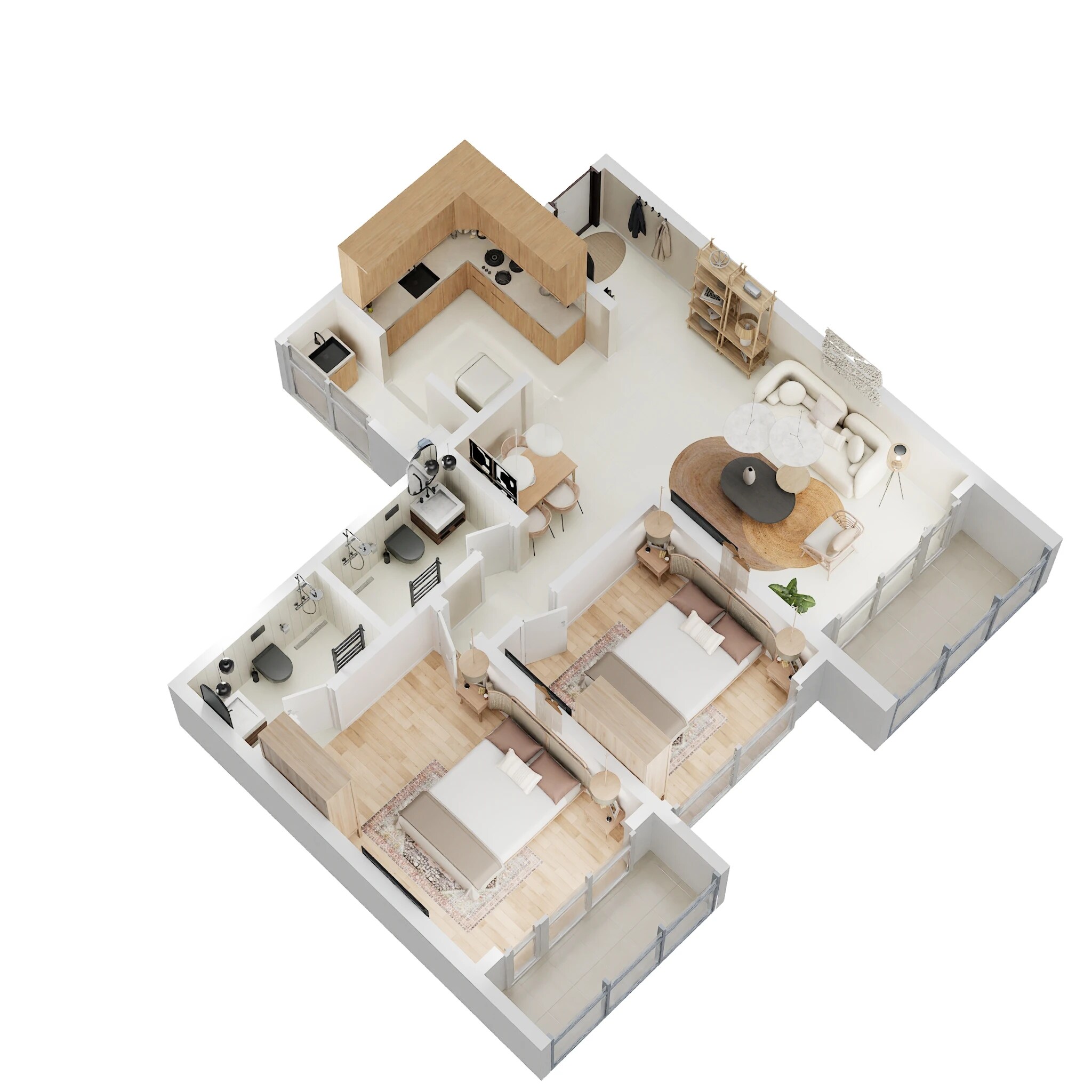 2 BHK 794 Sq. Ft. Apartment