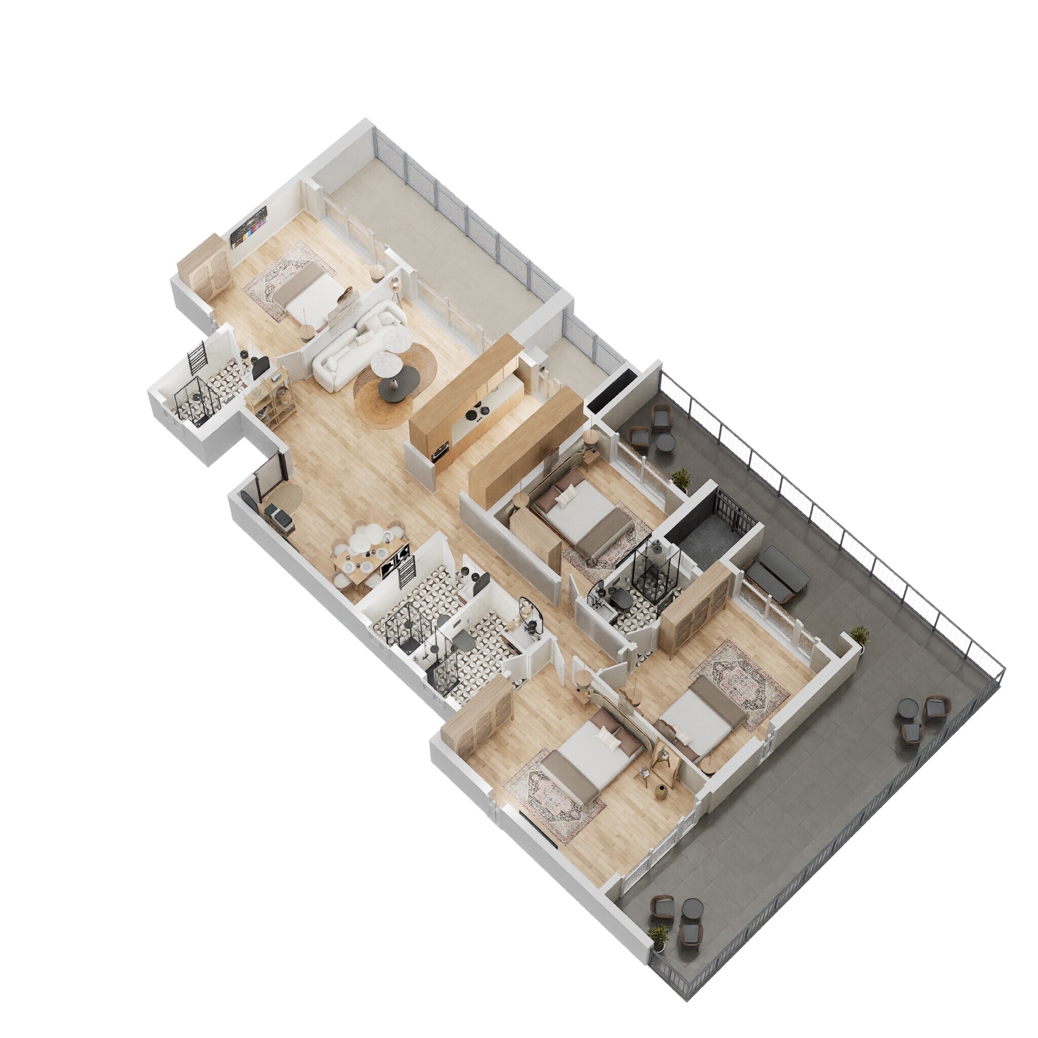 4 BHK 2166 Sq. Ft. Apartment