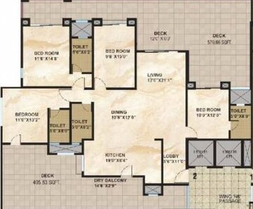  4 BHK Apartment at Kolte Patil 24K Glamore, Undri – for Rent