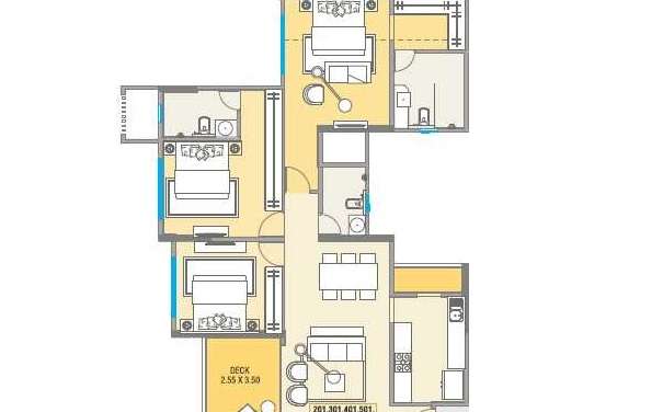 kolte patil centria apartment 3 bhk 1144sqft 20244507144552