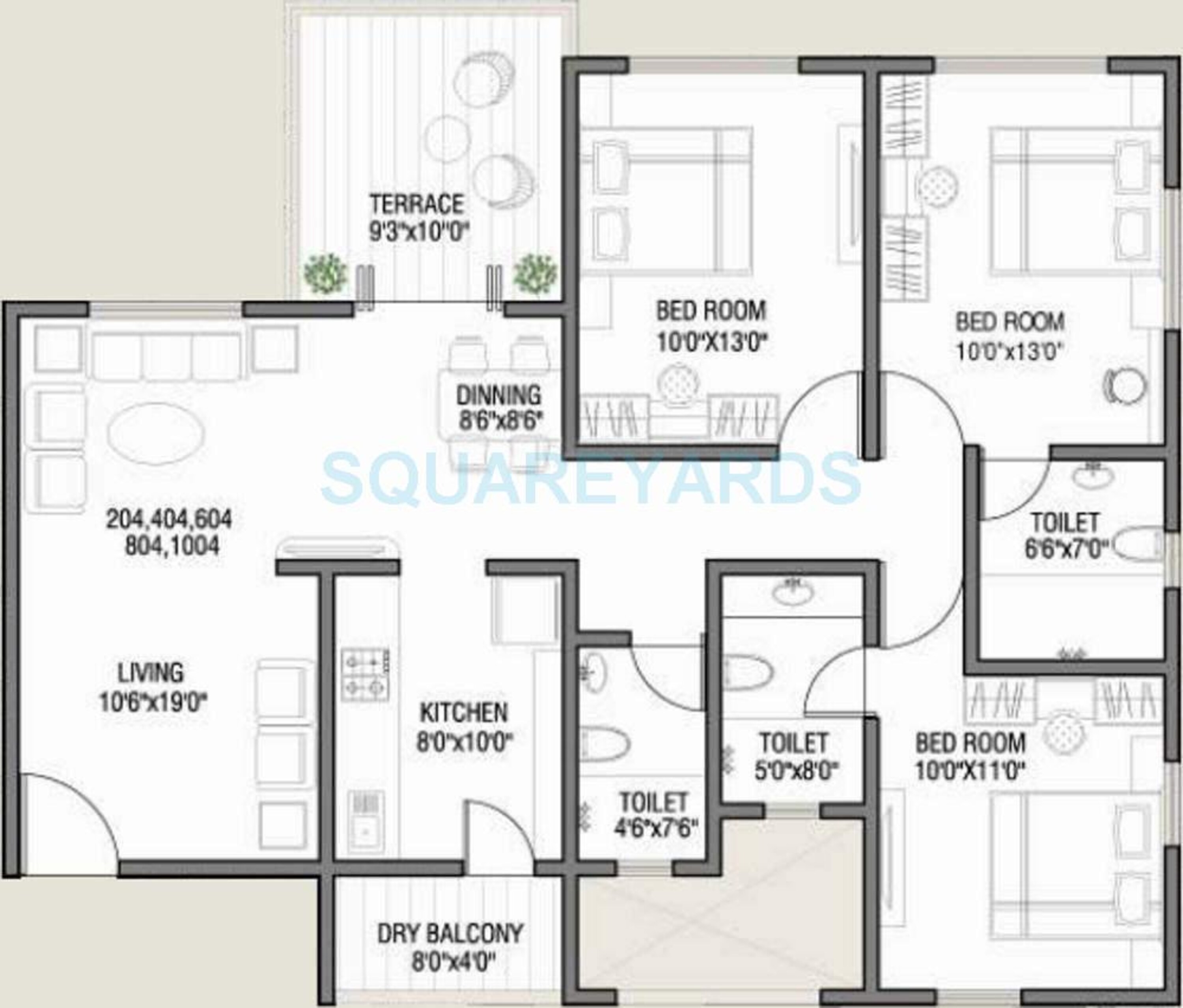 kolte patil cilantro apartment 3bhk 1666sqft 9879