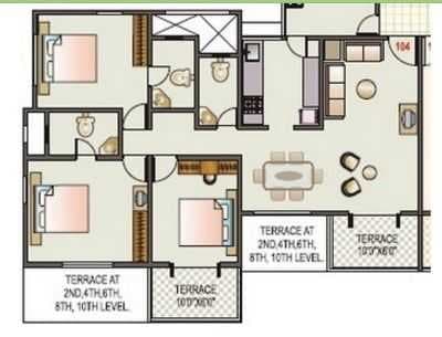 3 BHK 1475 Sq. Ft. Apartment