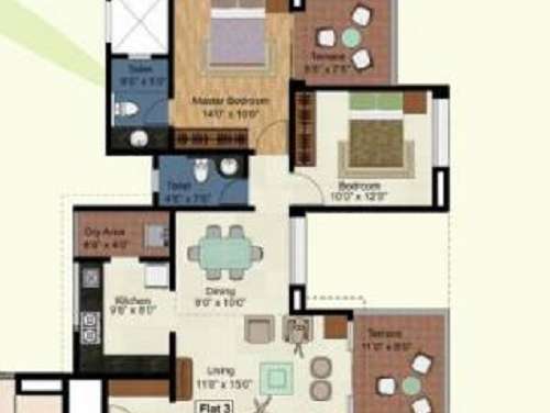 kolte patil green olive apartment 2 bhk 671sqft 20224214164228