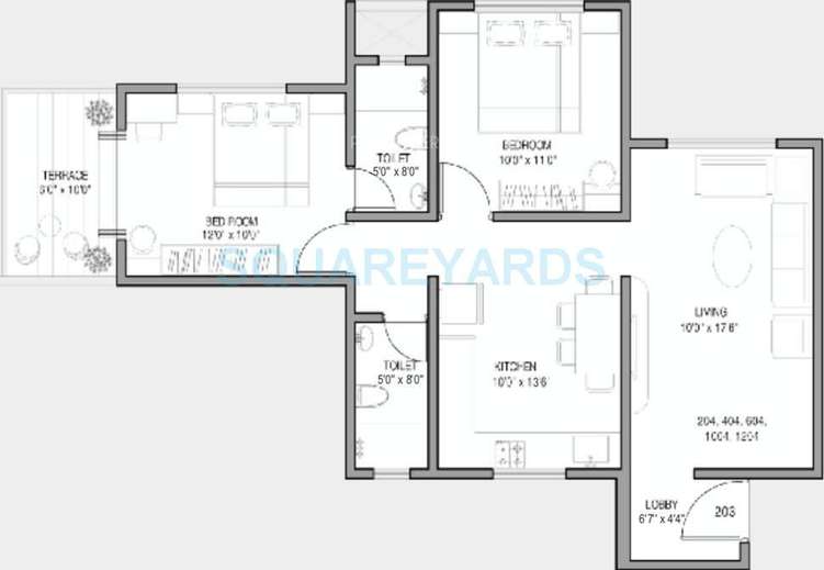 kolte patil ivy botanica apartment 2bhk 970sqft1