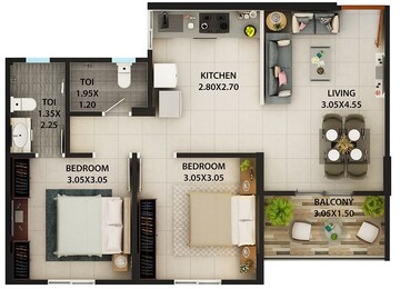  2 BHK Apartment at Kolte Patil Ivy Estate Nia, Wagholi – for Sale