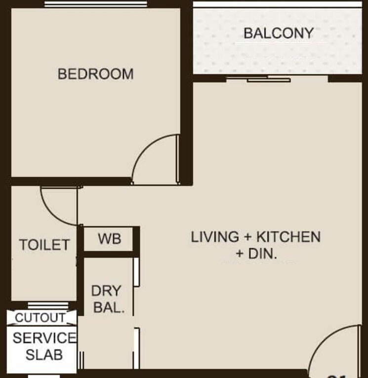 Other, kolte-patil-life-republic-16th-avenue-arezo 1 Bedroom 416 Sq.Ft. Apartment In Marunji Pune 8723922