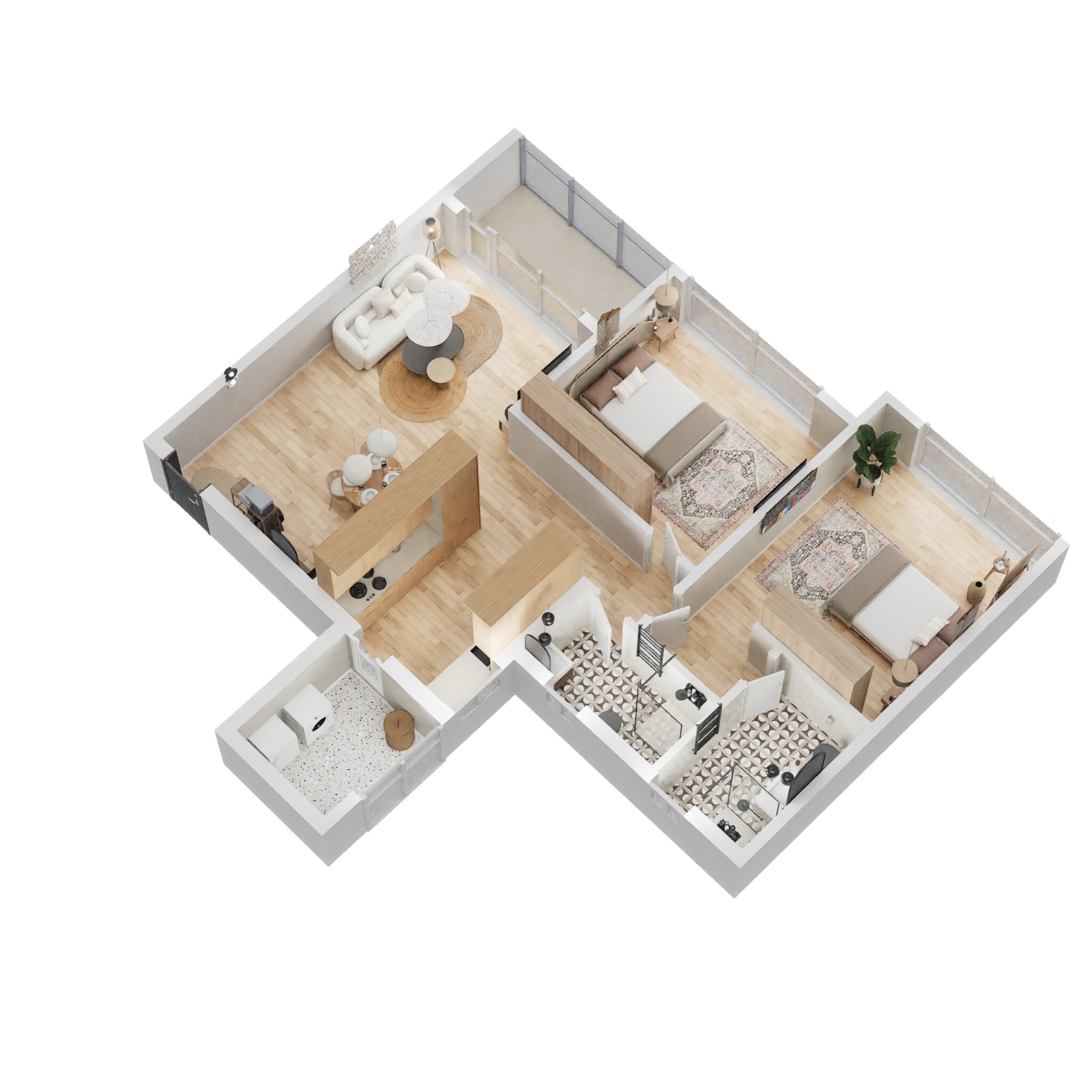 kolte patil life republic 16th avenue arezo apartment 2bhk 706sqft 1 3d 2869