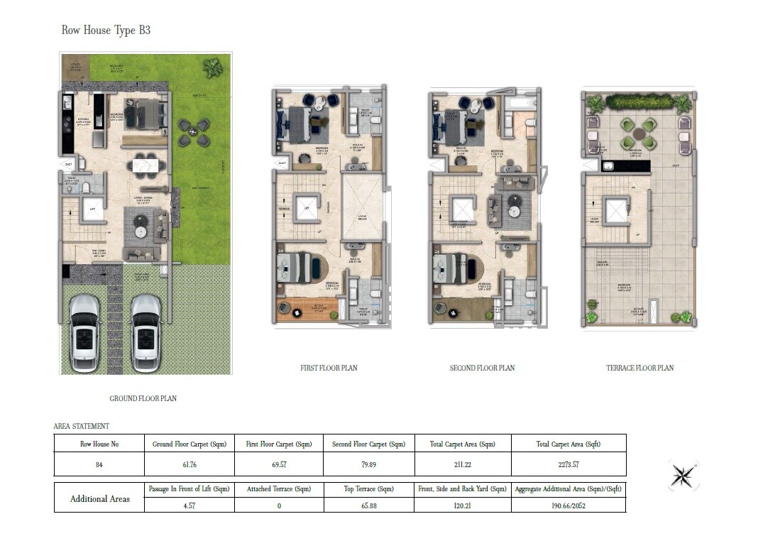 5 BHK 2274 Sq. Ft. Row House